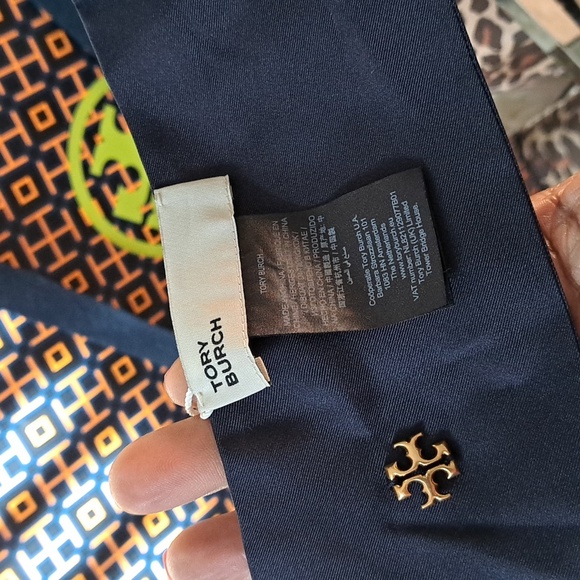 Tory Burch Reva Leopard Necktie/Twilly NWTs - Picture 5 of 7